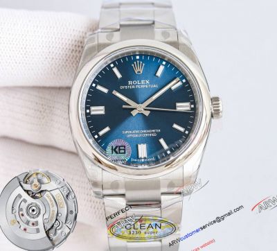 Clean Factory Rolex Oyster Perpetual Super Clone Blue Dial 3230 Watches